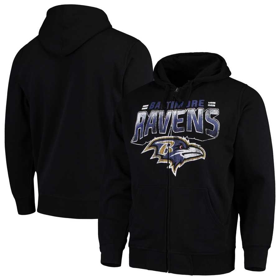 Men's Baltimore Ravens G III Sports by Carl Banks Perfect Season Full Zip Hoodie Black,We sell and wholesale Men's Baltimore Ravens G III Sports by Carl Banks Perfect Season Full Zip Hoodie Black on line form chian!